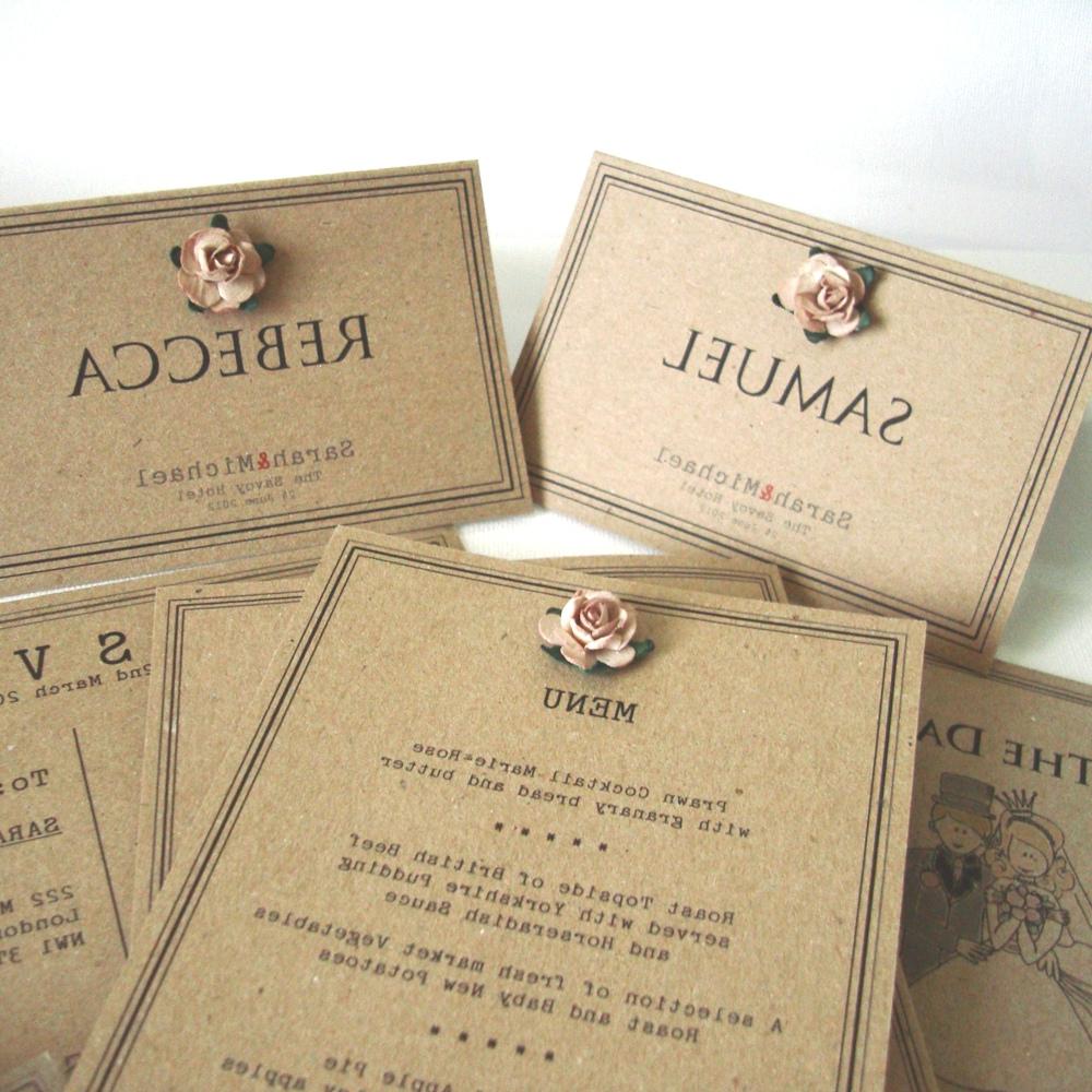 Wedding place cards