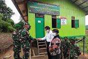 Semangat Gotong Royong Pamtas Yonif 614/Raja Pandhita Bantu Bangun Rumah Ibadah