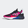 zx 2k boost shock pink/gray two/core black