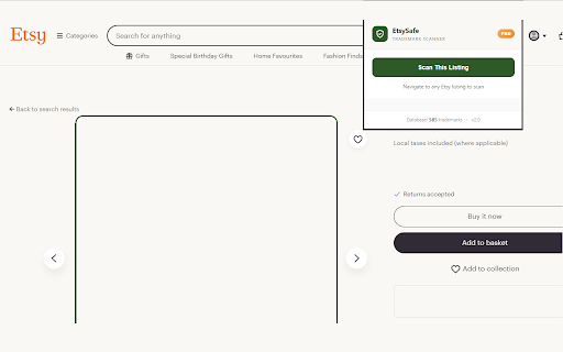 EtsySafe - Trademark Scanner