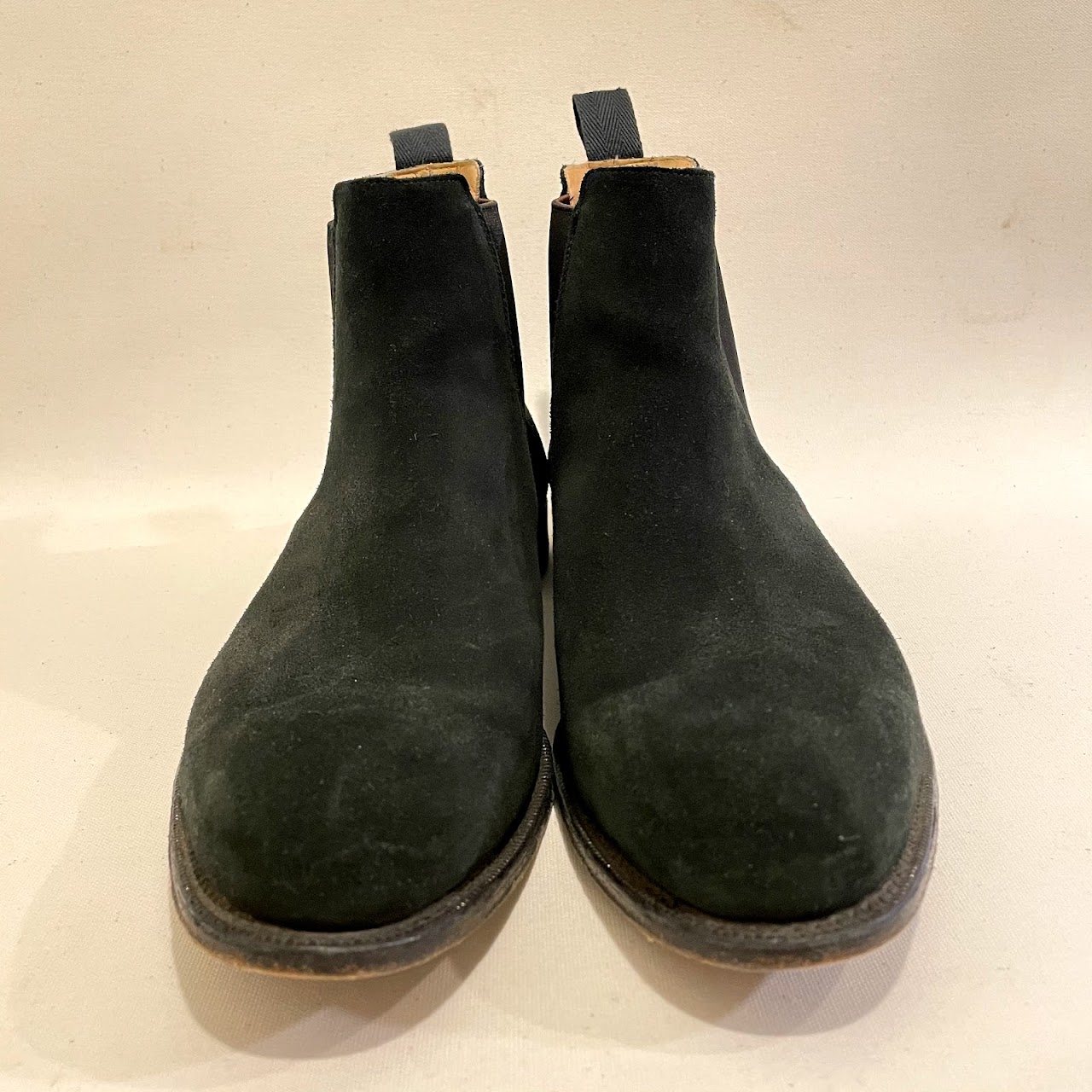 Church's Black Suede Chelsea Boots