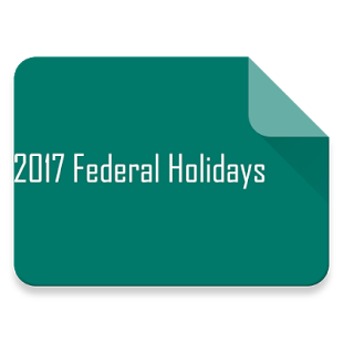 2017 Federal Holidays - náhled