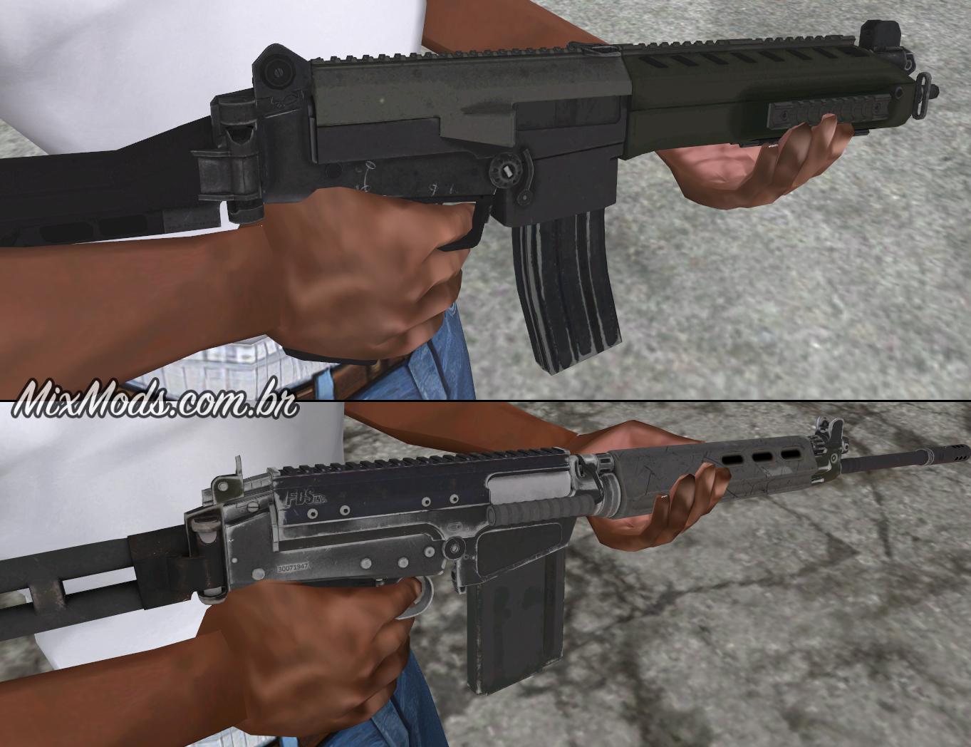 Mods GTA San Andreas: Pack de Armas do GTA 5