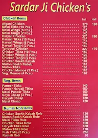 Sardar Ji Chicken menu 1