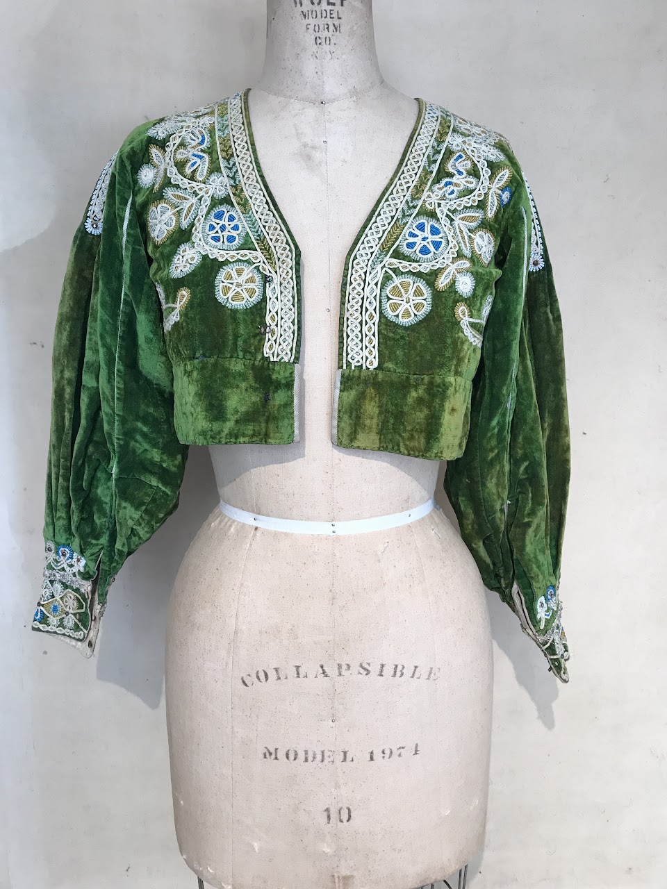 Handmade Vintage Velvet Bolero  Jacket