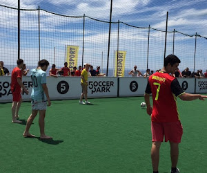 De Belgische en Zweedse fans haspelden ondertussen al hun wedstrijd af, op het veld én... op de terrasjes!