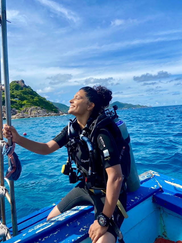 Saiyami Kher takes time out for a dive during her Thailand trip! See pics
