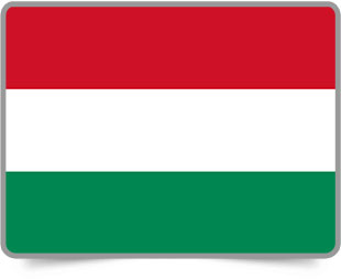 Hungarian framed flag icons with box shadow