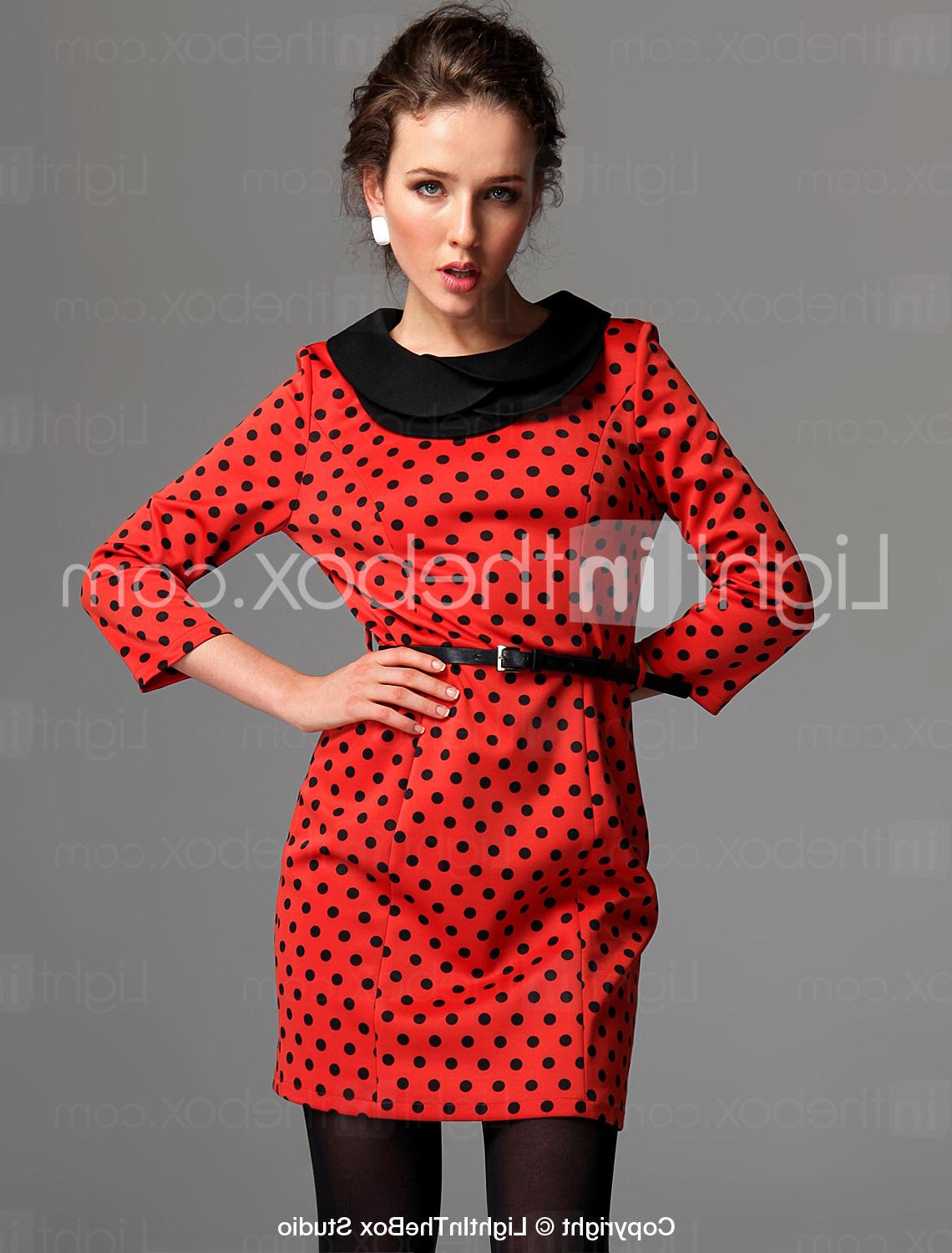 TS Vintage Lapel Jersey Dress