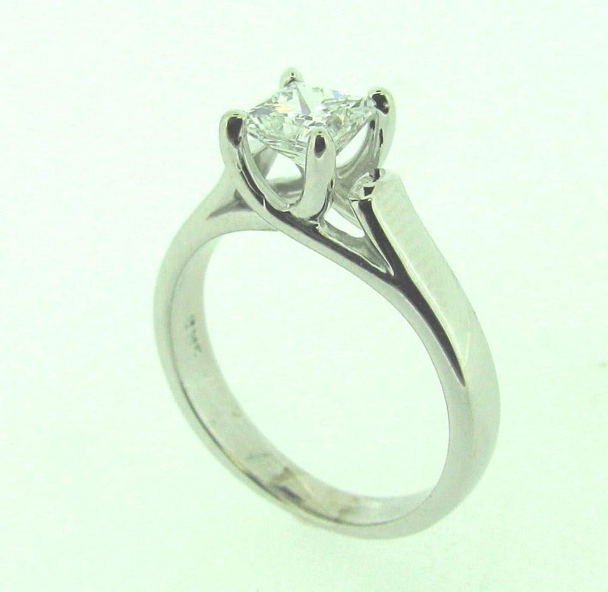 Ring: 14k white gold