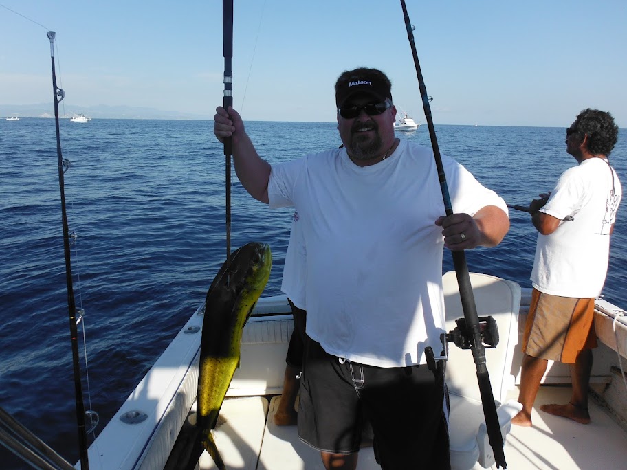 Fishing for dorado mahi-mahi fish