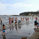 enoshima beach in japan in Fujisawa, Japan 