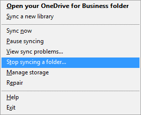 Dừng quá trình Đồng bộ hóa OneDrive