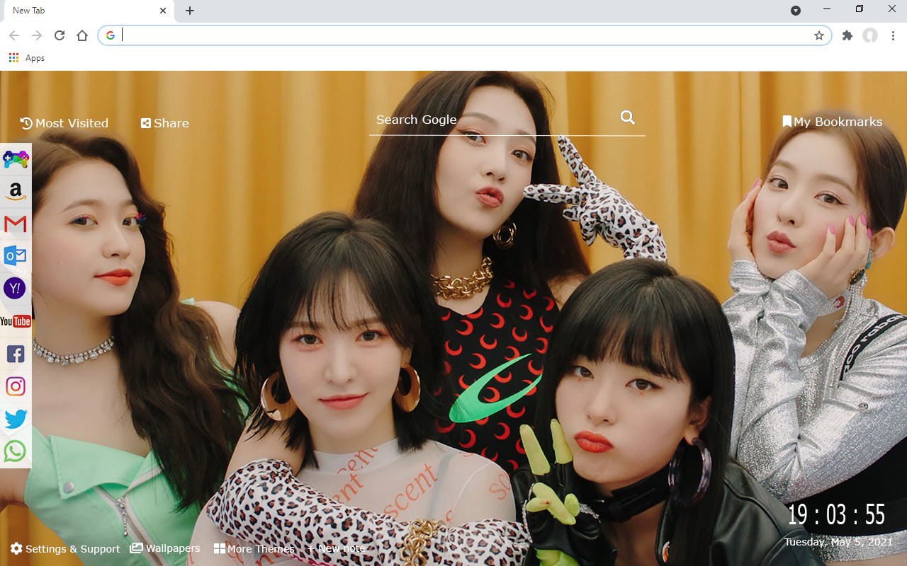 Red Velvet Wallpaper New Tab Preview image 9