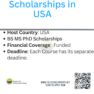 Study Free in USA - List of Bachelors, Masters and PhD Scholarships in 2024-2025 for International Students in United States