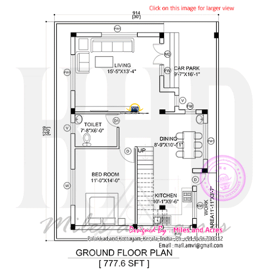 Ground floor plan drawing