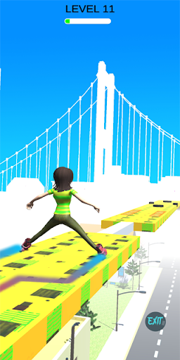 Roller Sky Rolling : skating APK MOD screenshots 2