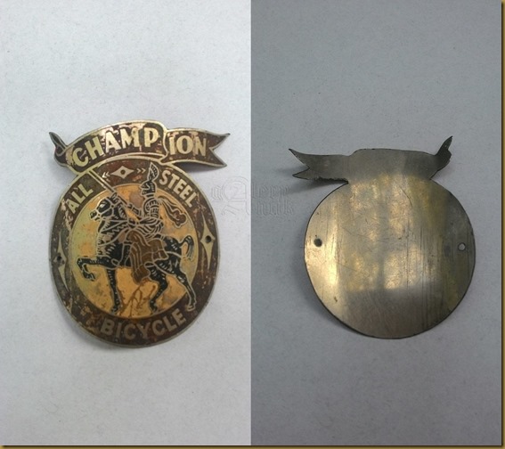 Emblem sepeda ontel kuno Champion Emblem sepeda ontel kuno Champion