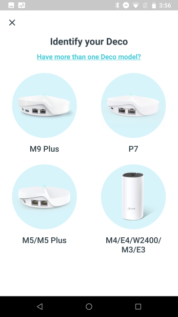 การตั้งค่า TP-Link Deco M9 Plus ในแอพ Deco