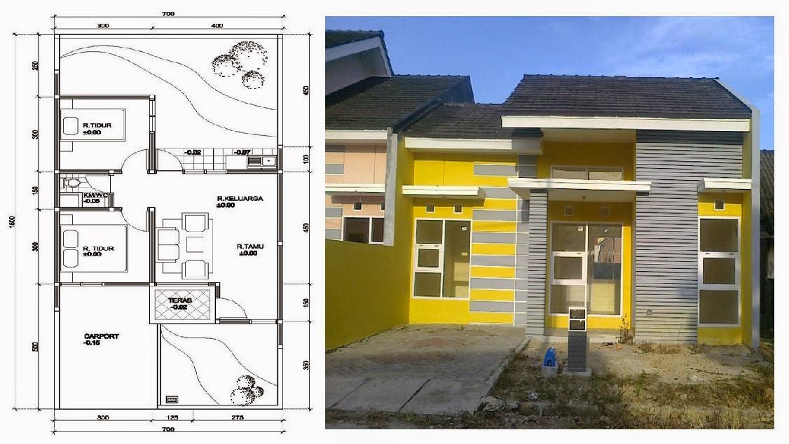 Contoh Gambar  Rumah  Minimalis  Sederhana  Gallery Taman 