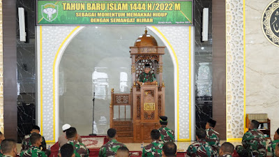 Ini Pesan Pangdam IM Kepada Jajarannya Dalam Peringatan Tahun Baru Islam 1444 H