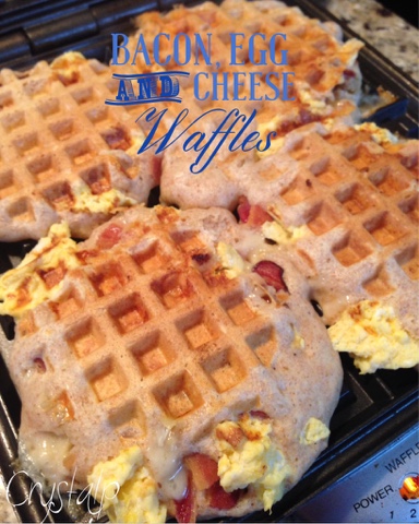 Bacon, Egg, and Cheese Stuffed Waffle Recipe – Simply Southern Mom