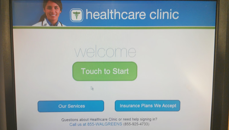 Checking In At the Walgreens Healthcare Clinic Kiosk #HealthcareClinic #shop