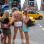 the naked cowboy in New York City, United States 