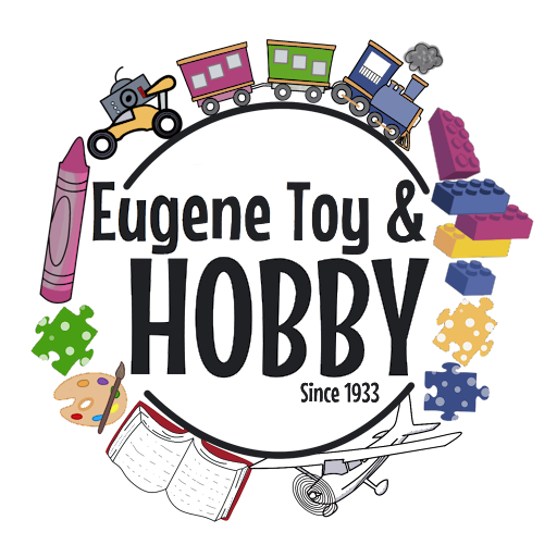 Eugene Toy & Hobby logo