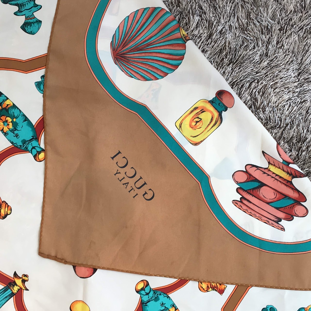 Gucci Perfume Bottle Scarf