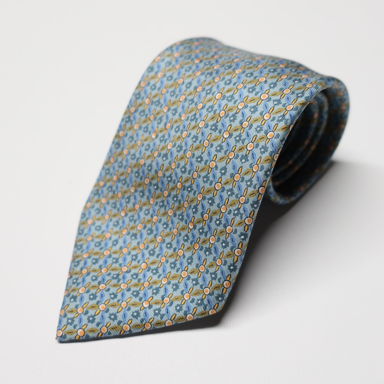 Hermès Sea-Foam Print Tie