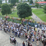 lineup at a concert in Yokohama, Japan 