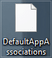 DefaultAppAssociations.xml contiendrait vos associations d'applications par défaut personnalisées