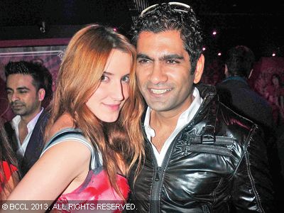 Daria and Kashif during Pooja's birthday party, hosted by Umang Tiwari at Skooter, New Delhi.