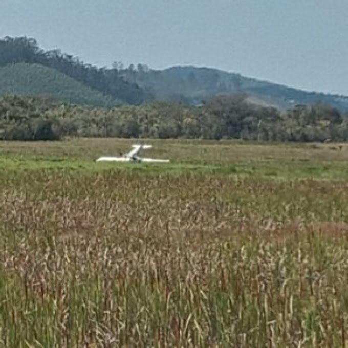 Avião caiu aqui na região do Alto Tietê e assustou quem viu a cena