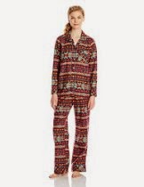 <br />Woolrich Women's Little Plum Print Flannel Pajama Set