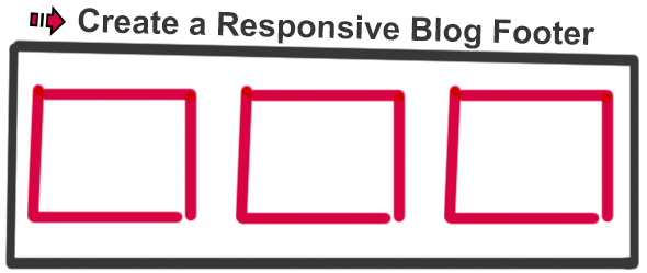 create a responsive blog footer