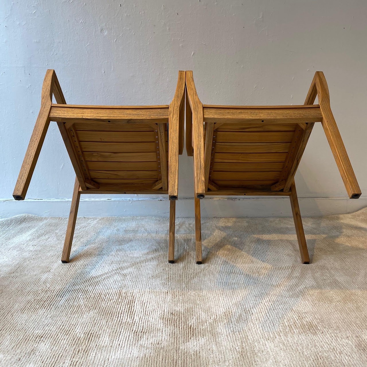 Lloyd Flanders Teak Chair Pair