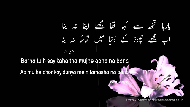 wasi shah urdu poetry