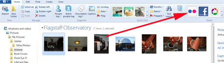 Windows Photo Gallery, Flickr, เผยแพร่, รูปภาพ, ภาพถ่าย