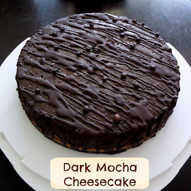 Dark Mocha Cheesecake:  A dark chocolate cheesecake with coffee flavor.