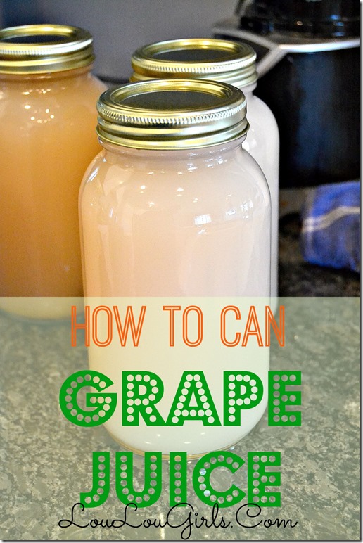 How To Can Grape Juice
