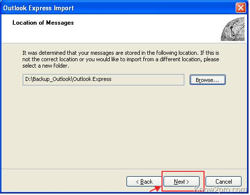 วิธีการ Backup และ Inport ข้อมูลในโปรแกรม Outlook Express