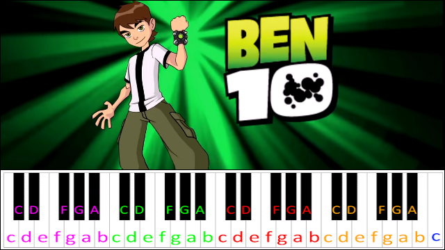 Crazy Piano Mix! BEN 10 Theme Song 