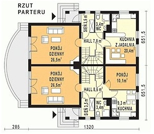 WB-3400 - Rzut parteru