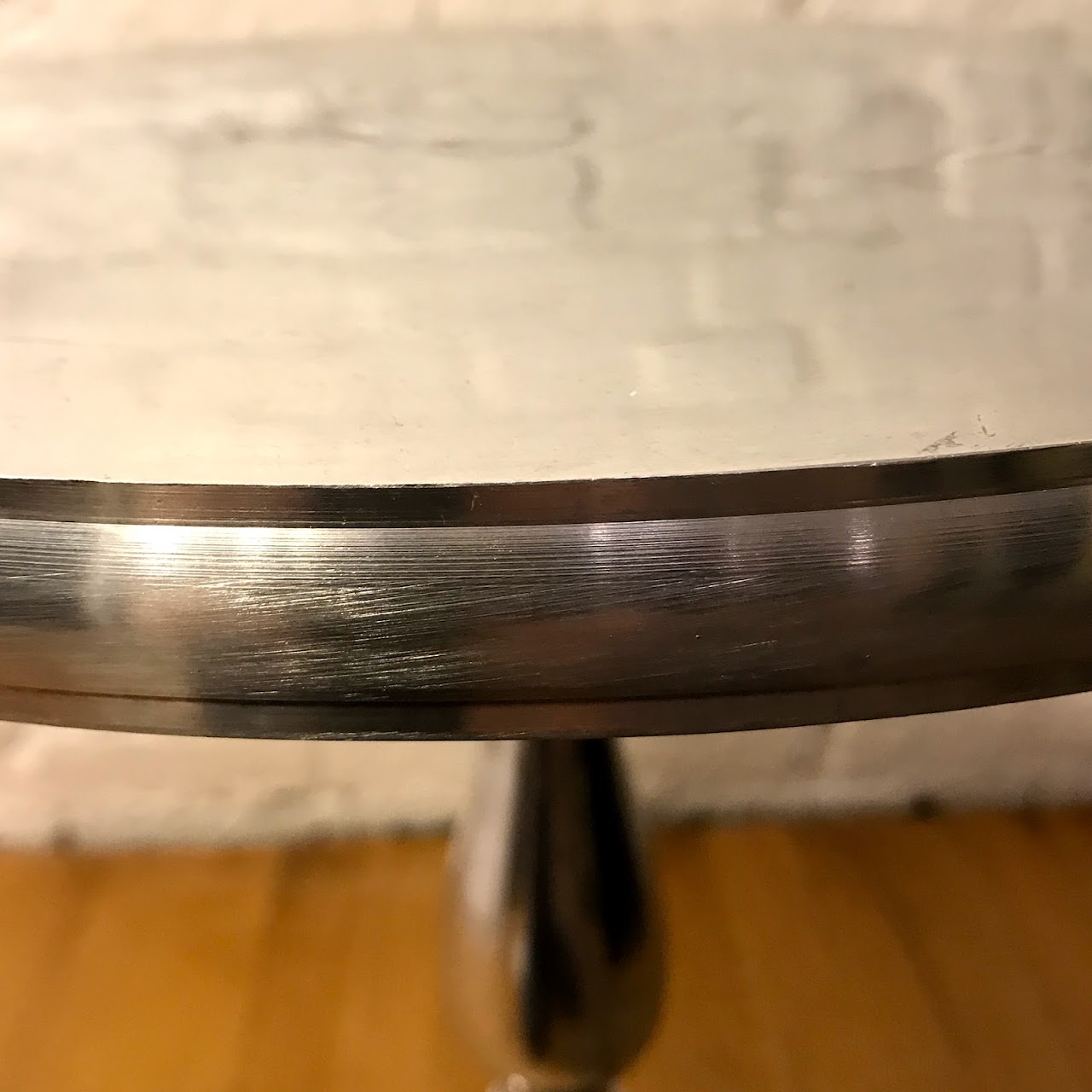 Cast Aluminum Pedestal Side Table