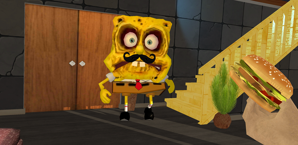 Симулятор губки боба. Игра Neighbor Sponge. Sponge Neighbor Escape 3d APK. Sponge Neighbor Hospital. Spongebob Simulator.