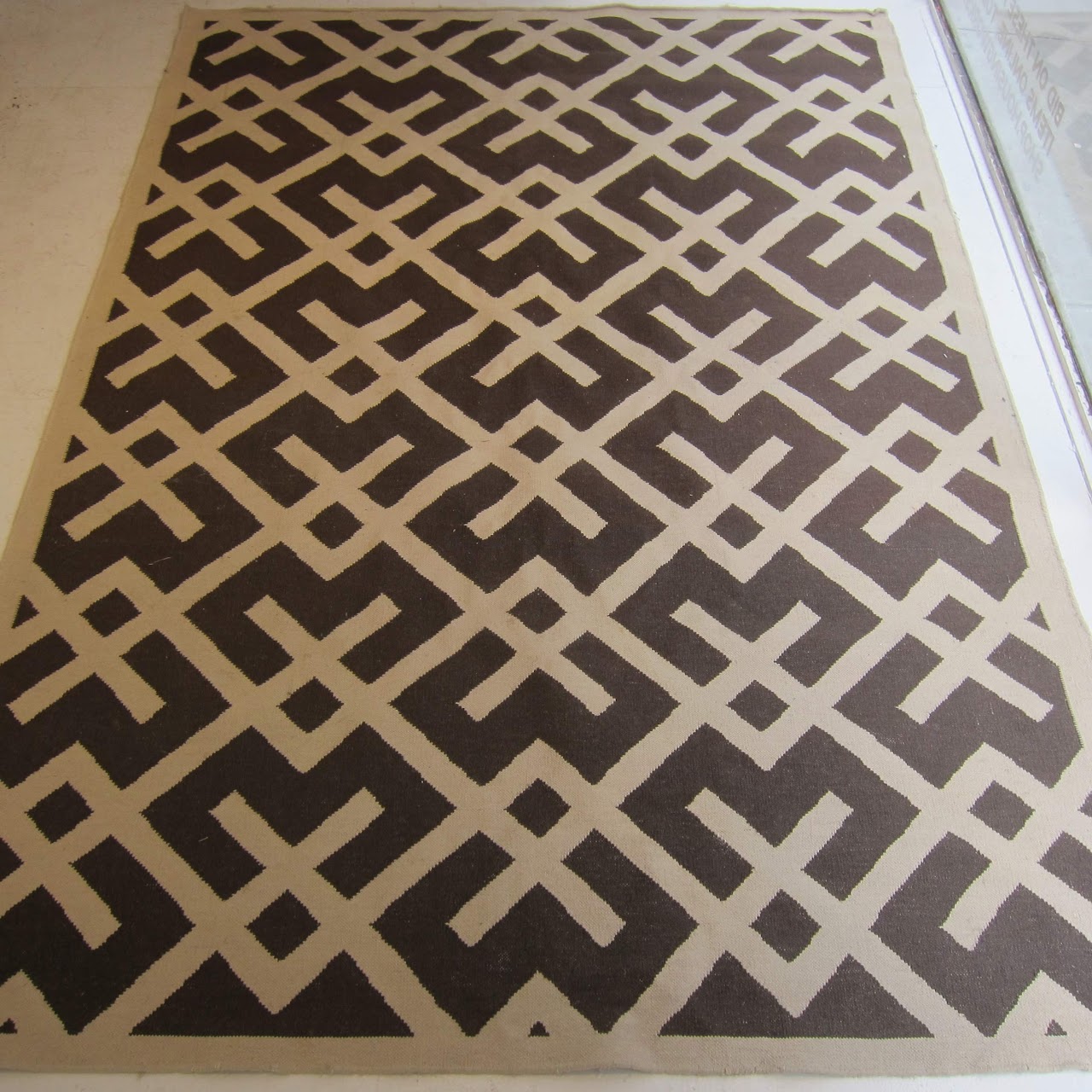 Flat Weave Geometric Area Rug