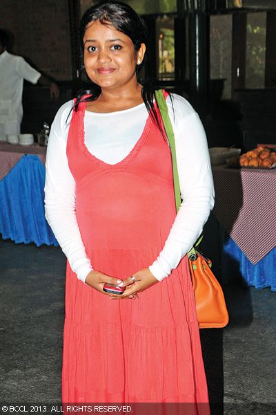 Beena during the switch on ceremony of Khais Millen's film, 'Celebration', held in Kochi.