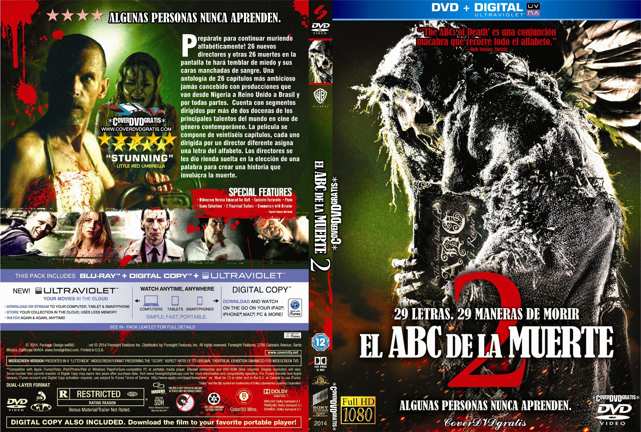 The ABCs of Death 2 (2014) DVD COVER - CoverDVDgratis